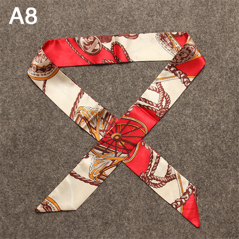 Fashion Skinny Bag Scarf Women – Silk Tie Striped recenzja i cena