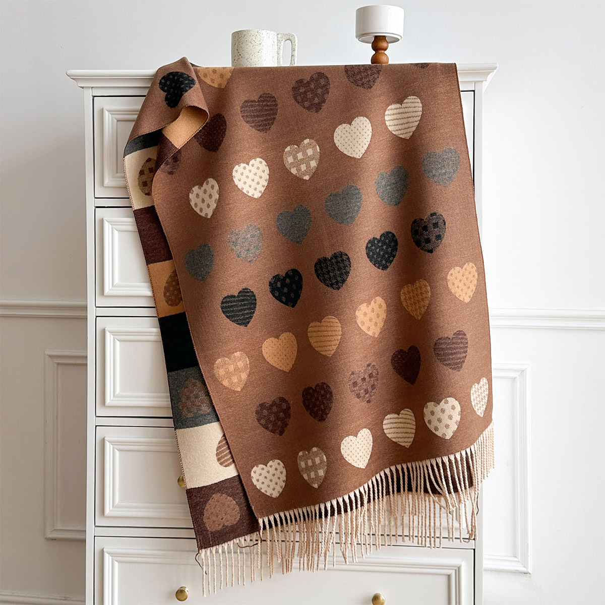 Damski szal z imitacji kaszmir – Pashmina Wrap Large recenzja i cena