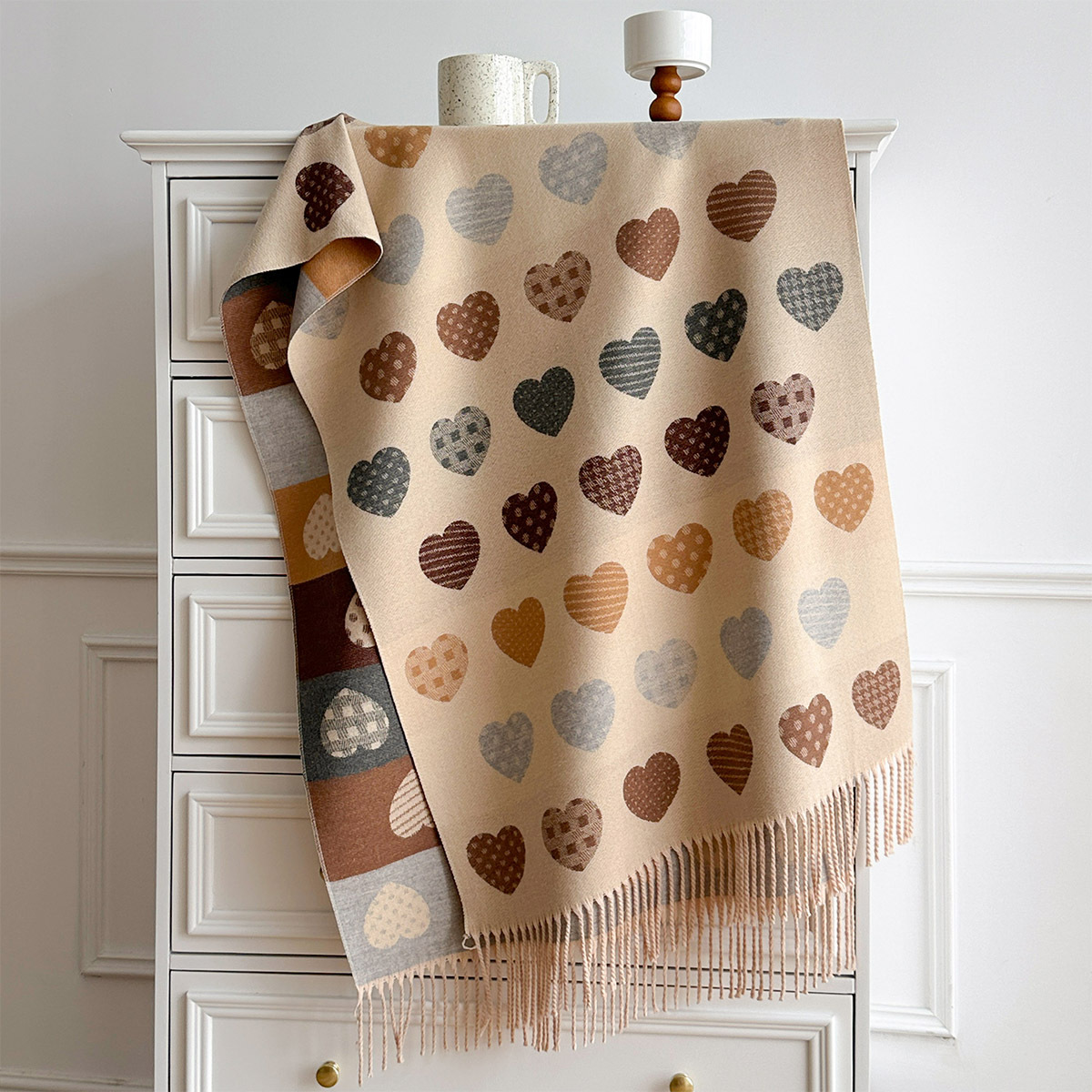 Damski szal z imitacji kaszmir – Pashmina Wrap Large recenzja i cena