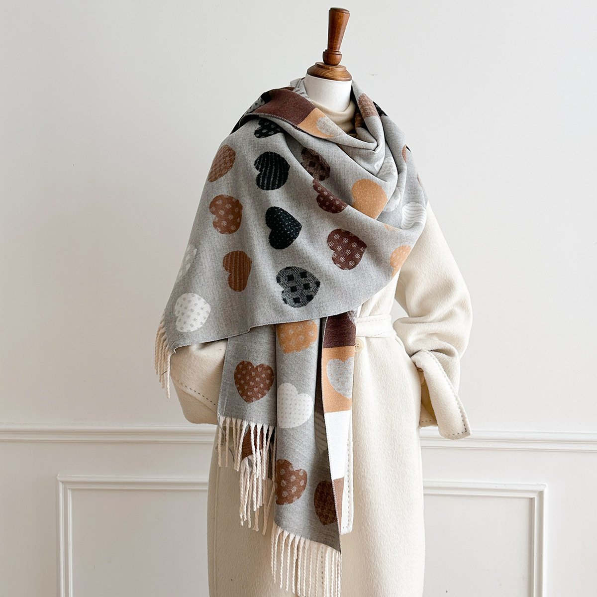 Damski szal z imitacji kaszmir – Pashmina Wrap Large recenzja i cena