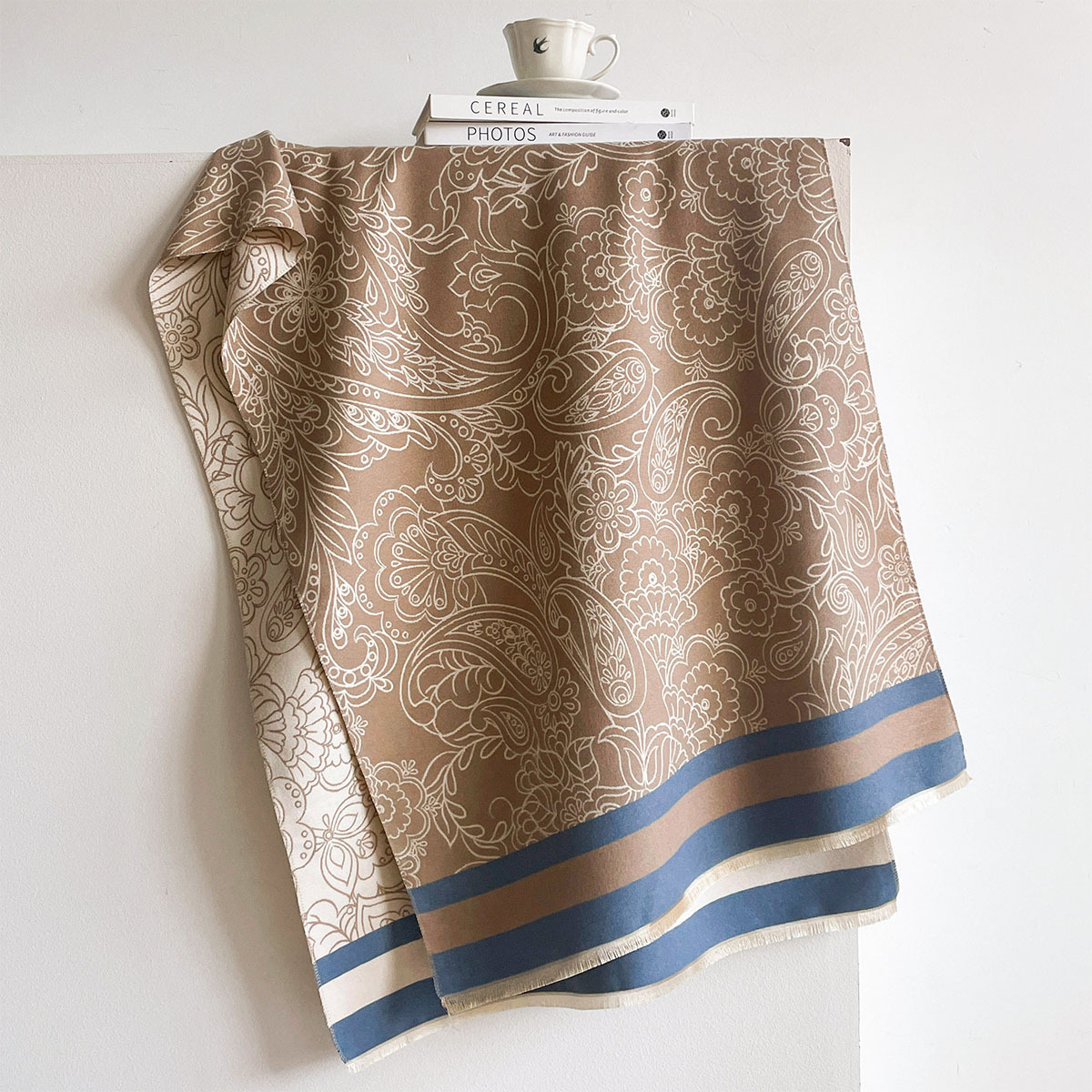 Ciepły szal damski z imitacji  – Pashmina Wrap Large recenzja i cena