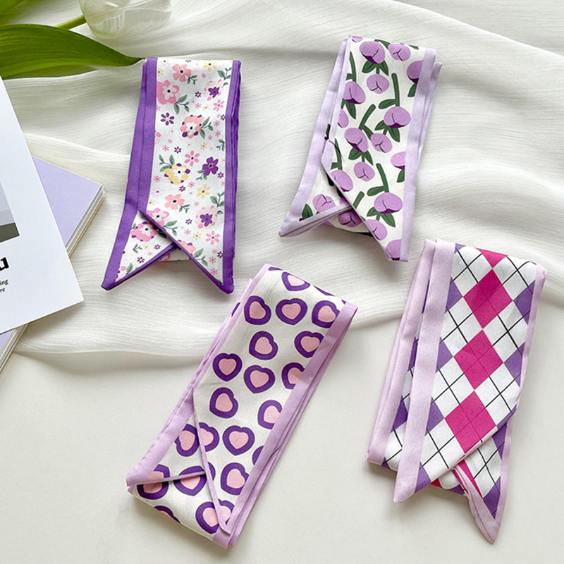 Nowa Luksusowa Wąska Krótka Da – Silk Neck Scarf recenzja i cena