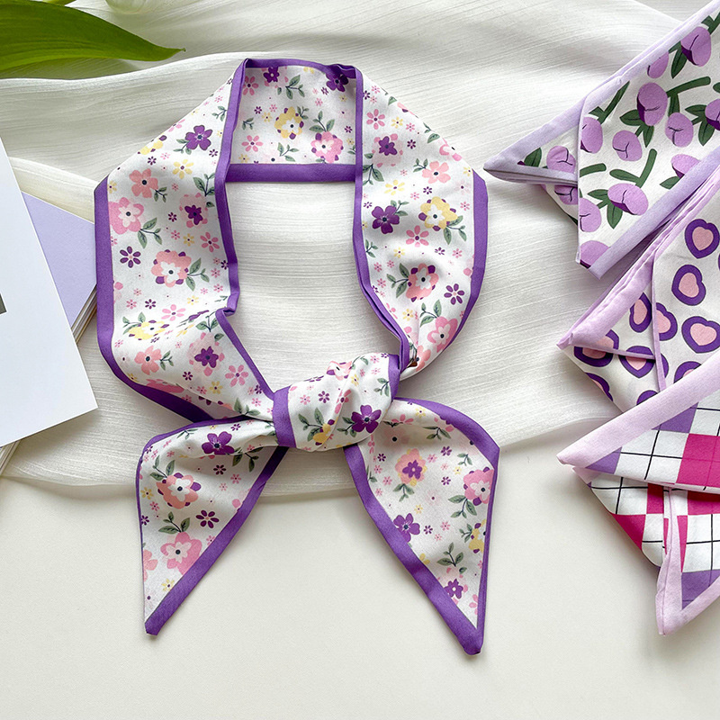 Nowa Luksusowa Wąska Krótka Da – Silk Neck Scarf recenzja i cena