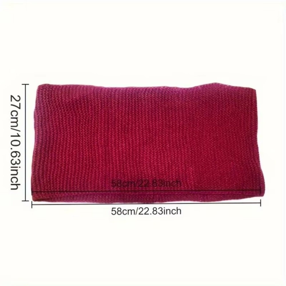 Ciepły, jednokolorowy szalik t – Infinity Scarf Knit recenzja i cena