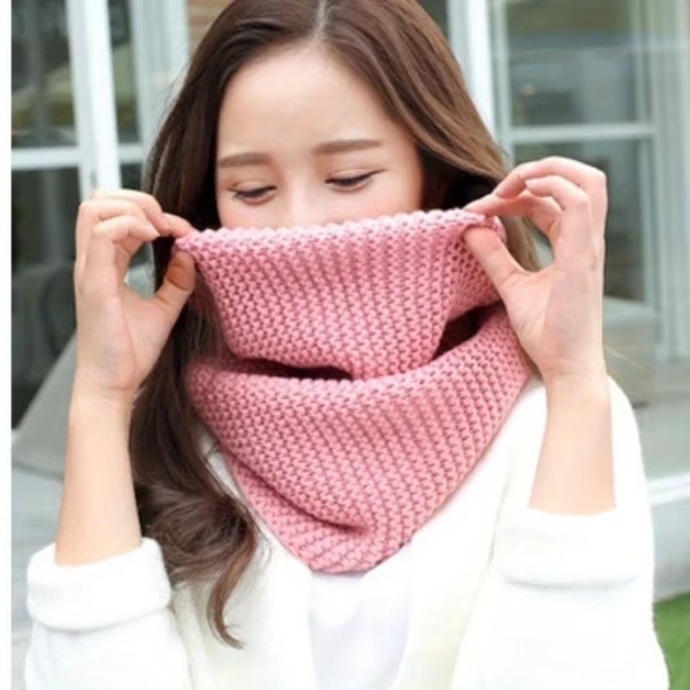 Ciepły, jednokolorowy szalik t – Infinity Scarf Knit recenzja i cena