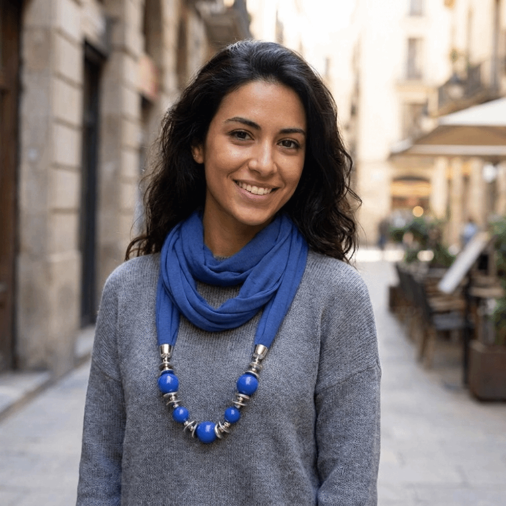 Nowy szalik z szyfonu z korali – Infinity Scarf Knit recenzja i cena